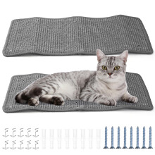 2 PcsCat Scratcher Mats, Sisal Cat Scratching Mat, Cat Scratching Pads Boards, Anti Scratch Furniture Protectors for Protecting Furnitures Bed Sofa