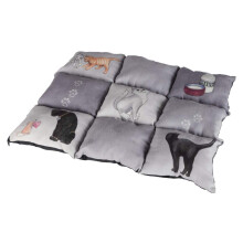 TRIXIE Patchwork Blanket Cat, 55 x 45 cm, Grey