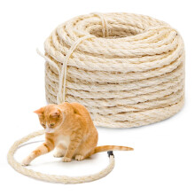 Nobleza Cat Scratching Sisal Rope for Cat Scratcher Kitten Jute Rope for Cats Scratching Post Kitten Hemp Ropes for Cats Tree Kittens Replacement