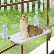 Duscdesp 50?30cm Foldable Cat Hammock Window Bed with Powerful Suction,Washable Cat Radiator Bed,Doublesided Material Window Perch Suitable for Winter