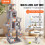 VEVOR VEVOR Cat Tree, 68.5" Tower with 2 Condos, Sisal Post, Hammock, Perch, Platforms, Activity Center, Light Grey 2