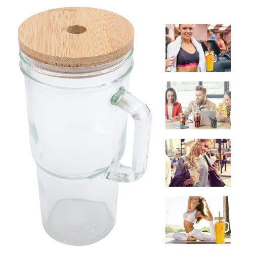 24oz Leak-Proof Cold Brew Coffee Maker with Steel Filter & Handle
