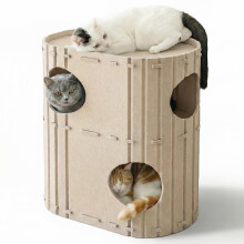 PETKARAY Cat Beds for Indoor Pets, Sturdy Felt Kitty Cave House with 3 Layers, Indoor Cat Condo for Sleeping, Playing & Hiding, Sturdy Felt Pet