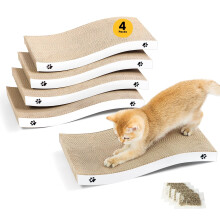 Cat Scratching Board, Durable Scratch Pad, Corrugated Cardboard Cat Scratcher for Indoor Cats, Heavy Duty, Double-Sided Usability, Recyclable with