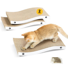 Cat Scratching Board, Durable Scratch Pad, Corrugated Cardboard Cat Scratcher for Indoor Cats, Heavy Duty, Double-Sided Usability, Recyclable with
