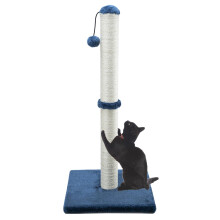 Dimaka 37" Tall Ultimate Cat Scratching Post, Claw Scratcher with Sisal Rope and Covered with Soft Smooth Plush, Vertical Scratch [Full Stretch],
