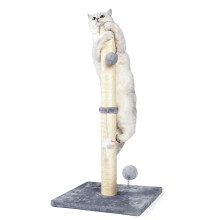 ANWA 32" Tall Cat Scratching Posts for Indoor Cats, 3-in-1 Cat Scratching Post with Plush Toys, Premium Sisal Post for Cats at All Ages with