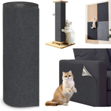 Jyvex 40x300cm Self Adhesive Cat Scratching Mat, DIY Cats Scratch Mat, Trimmable Sofa Cat Scratch Protector, Prevent Cats Scratching Furniture