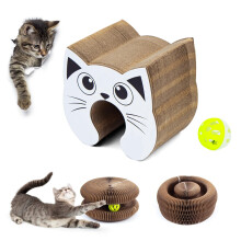 Cat Scratching Board with Catnip Cat Scratching Boards 23 x 23 x 10 cm Scratching Board for Wall and Corner