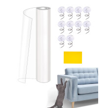 Ninnyi Anti Cat Scratch Furniture Protector, 17.7in X196 in Sofa Scratch Protectors Scratching from Cats