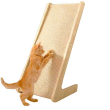 Cat Scratcher, 69cm High Scratching Board for Indoor Cats, Sisal Cat Scratching Post, Protecting Furniture Scratch Pad,L-Shaped Pet Furniture for All