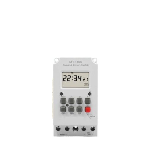 Digital Time Switch 30A 12V Programmable Timer for Accurate Scheduling and Energy Saving