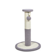 Petface Sisal and Teddy Fleece Cat Scratcher Post, Small 30 x 30 x 43 cm (Pack of 1)