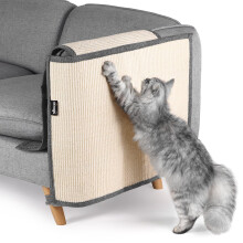NATUYA Furniture Protectors from Cats-Cat Furniture Protector-Cat Scratch Deterrent Cushion-Stretchable Anti-Scratch Sofa Cushion (Dark gray - Sisal