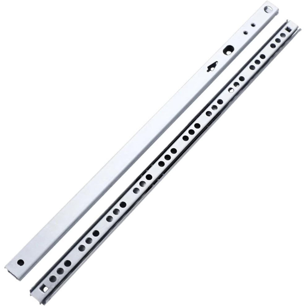 Drawer Slides 342Mm Steel Ball Rails, 17Mm Twoway Drawer Runners For Furniture Fittings 9113335307087
