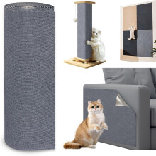 Jyvex 40x300cm Self Adhesive Cat Scratching Mat, DIY Cats Scratch Mat, Trimmable Sofa Cat Scratch Protector, Prevent Cats Scratching Furniture