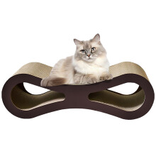 HIVOEL Cat Scratching Board, Cardboard Cat Scratchers, Durable Scratching Mat for Grinding Claws and Rest, Scratch Sofa for Indoor Cats, 60 x 24 x 19