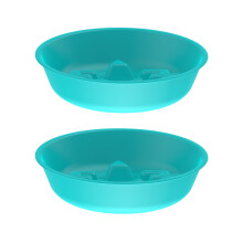 HoneyGuaridan Slow Feeder Dog Cat Bowls, Anti-Choking Dog Food Bowls, Interactive Dog Feeding Bowls for Small & Medium Sized Dogs, Slow Down Pets