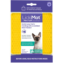 LickiMat Mini Tuff Soother Cat Food Mat, Cat Slow Feeder for Boredom & Anxiety Relief for Cats, Perfect for Food, Treats, Yoghurt & Peanut Butter, Fun