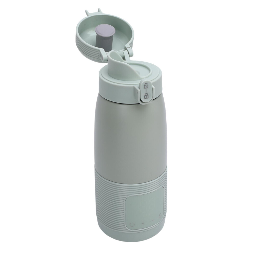 Portable Milk Warmer 350mL, 37-55 Battery Operated Light Green