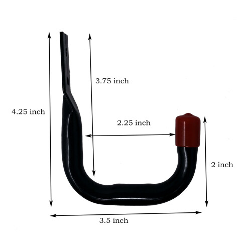 Heavy Duty Garage Storage Hooks 6 Pack Black and White Wall Mount Tool Hooks for MultiZone Organization 2