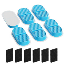 TOONIOOS Cat Water Fountain Filters - 12 Cat Fountain Filters for TOONIOOS W2-3 Months Set of Pet Water Fountain Filter Replacement - Includes 6