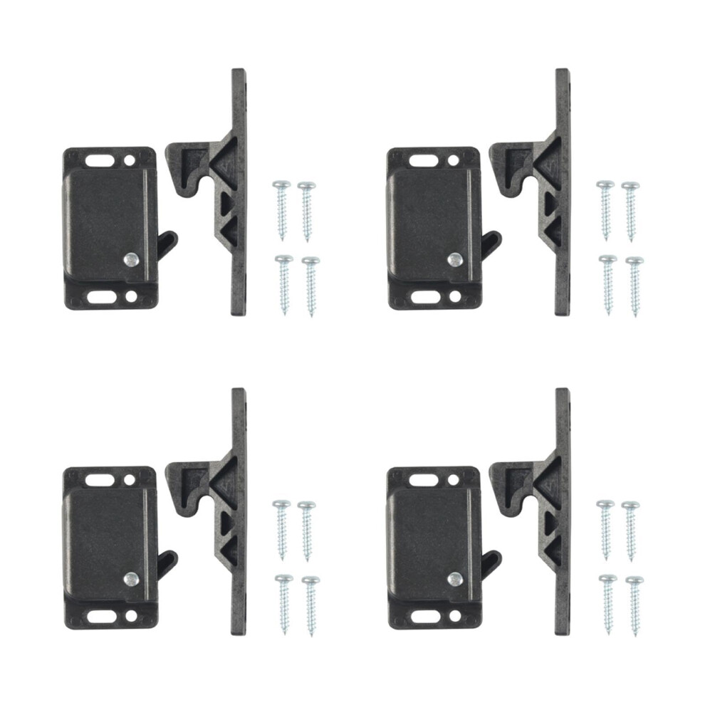 4Set Universal Rv Cabinet And Drawer Latches With Secure Travel Lock And Noise Reduction Design 9113335307360