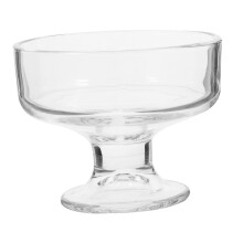 Vintage Glass Dessert Cups Ice Cream Bowls Elegant Footed Design for Fruit Salad and Trifle
