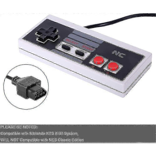 Klassische NES-Controller für NES 8-Bit-Unterhaltungssystem-Konsolensteuerfeld (2 PCs) – 2