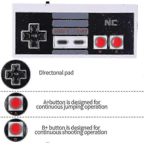 Klassische NES-Controller für NES 8-Bit-Unterhaltungssystem-Konsolensteuerfeld (2 PCs) – 1