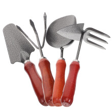 Garden Hand Tools Set with Ergonomic Wooden Handle Shovel Trowel Rake for Digging Planting Weeding