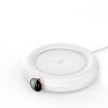 USB Mug Warmer with Adjustable Temperature Control and Auto Shut Off for Home Office Desk White