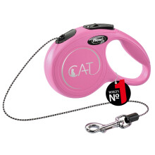 Flexi - CL00C3-251 -P Cat -20 - Leave for dogs - Board of Cat - New Classic Cat Xs Cord 3 m, Pink