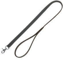 Rustic fatleather lead, M?L: 1.00 m/20 mm, grey