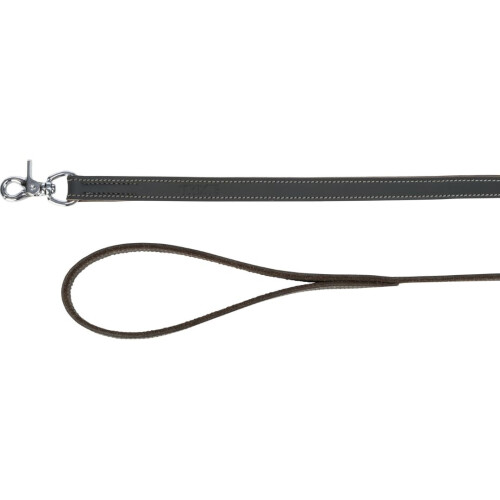 Trixie Rustic fatleather lead, M?L: 1.00 m/20 mm, grey 1
