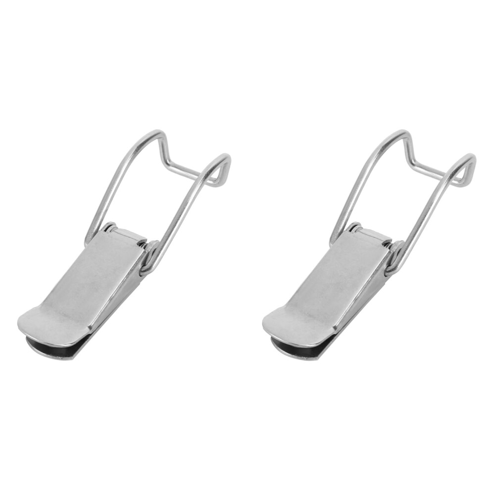2Pcs Metal Hasp Lock Set, Secure Heavy Duty Latch For Toolbox Chest Suitcase Cabinet, Easy Installation 9070919388538