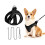 Qianruida Reflective Cat Harness with Lead - Adjustable for Small to Medium Cats (Black) 1