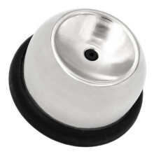 Stainless Steel Egg Piercer Tool with Safe Hidden Needle for Easy Egg Peeling, Black 5.70x3cm