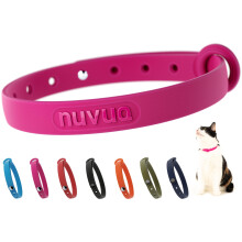 Nuvuq Comfortable, Soft and Light Cat Collar with Breakaway Snap Button (Raspberry Pink)