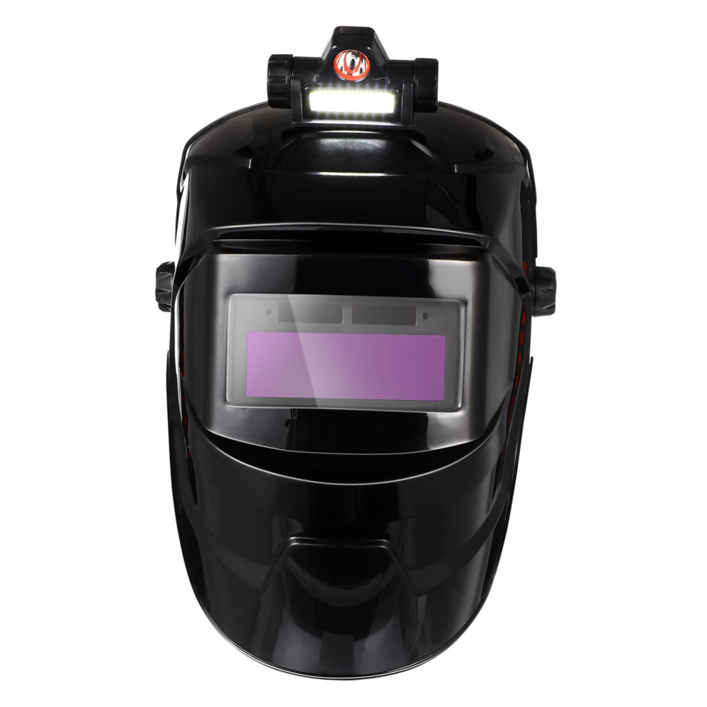 Auto Darkening Welding Helmet Solar Powered Large Viewing Area Adjustable Headband Mask 9113335307957