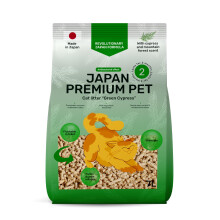 Japan Premium Pet Clumping Cat Litter with Cypress Aroma | Natural Flushable Cat Litter Pellets I Suitable for Housetraining Cats and Kitten I Better