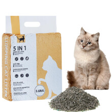Suhaco 5 in 1 Mixed Clumping Cat Litter, Dust Free Natural Flushable Cats Litter, Odor Free Activiated Carbon Ultra Absorbent and Fast Drying Kitty