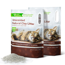 ELS PET Cat Litter Clumping Cat Litter, Unscented Natural & Enzyme Odor Control, Dust-Free Low Tracking, Hightly Absorbent Kitty Litter, Firm Clumping