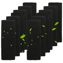 12 Pack Carbon Filters Compatible with Litter-Robot 3, 12 Pcs Pre-Cut Activated Carbon Filters Replacement for Cat Litter Box, Absorb Odors & Controls