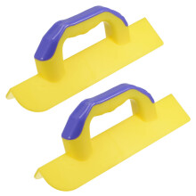 Drywall Corner Trowel 3.3 Inch Plastic Outside Corner Tool Yellow Knife 2pcs for Fast Finishing