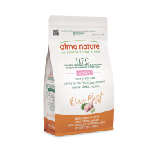 Almo Nature HFC Our Best Kitten - Dry Kibble for Kittens - Fresh Chicken, Monoprotein - Human Grade, Gluten Free, for Balanced Growth - 1.2kg