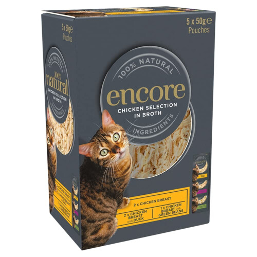 Encore Encore Chicken Selection In Broth, 5 x 50 g