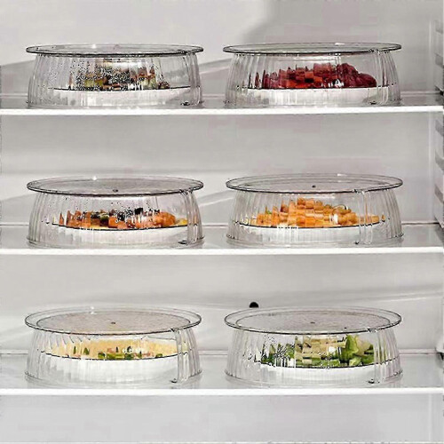 Splash-Proof Glass Microwave Cover with Handle for Heating and Steaming 1