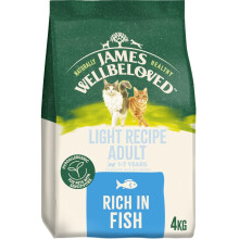 James Wellbeloved Cat Adult Hypoallergenic Dry Food Light Fish 4 kg