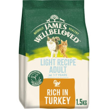 James Wellbeloved Hypoallergenic Light Dry Cat Food for Adult Cats Turkey 1.5 kg